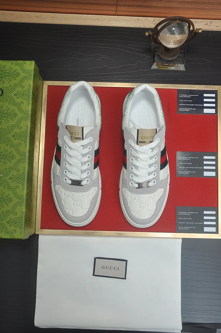 Men's men's shoes💰440💶[GUCCI] official website 1:1 men's sports shoes are now on the market. They are made of original fabric + water-dyed sheepskin lining, plus the official website original 1:1 comfortable outsole. Fashionable and versatile, super comfortable and breathable. Standard shoe size 38/45 (custom-made size 45 is non-refundable)